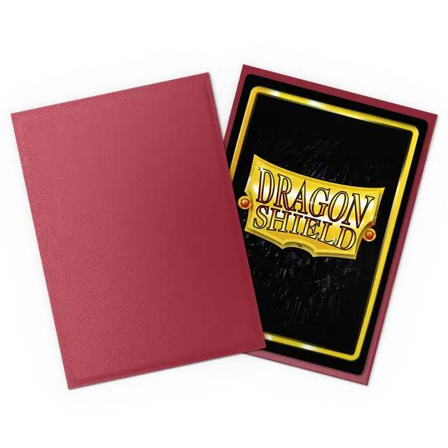 Dragon Shield Sleeves: Standard - Matte Non-Glare Blood Red (100 ct.)