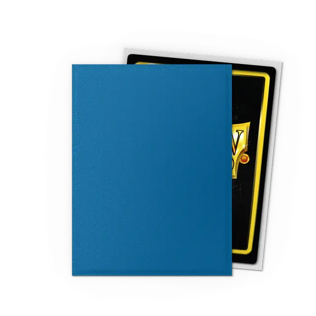 Dragon Shield Sleeves: Standard DUAL - Matte Cobalt/Silver (100 ct.)