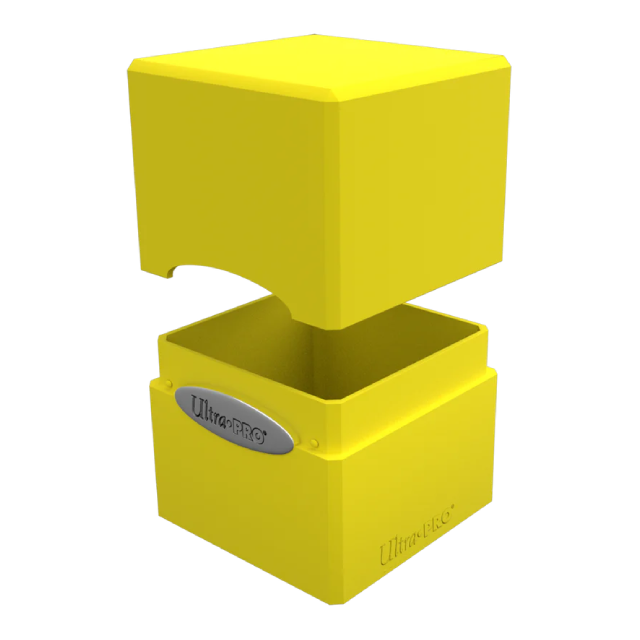 Satin Cube - Lemon Yellow
