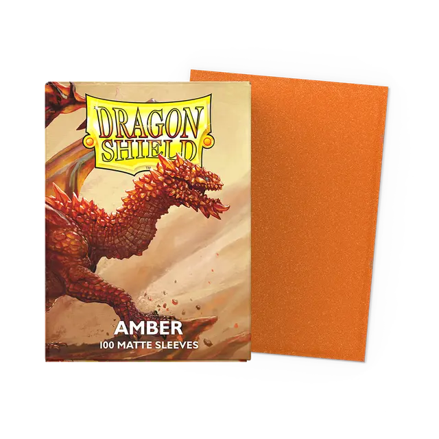 Dragon Shield Sleeves: Standard - Matte Amber (100 ct.)