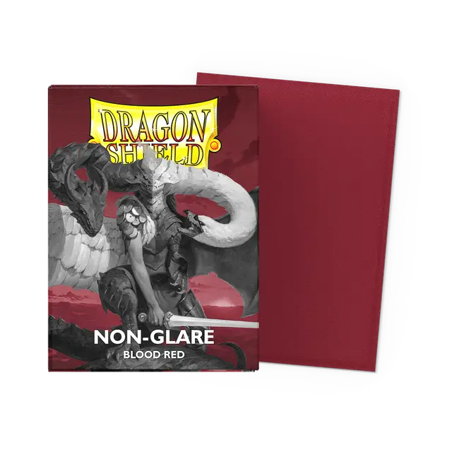 Dragon Shield Sleeves: Standard - Matte Non-Glare Blood Red (100 ct.)