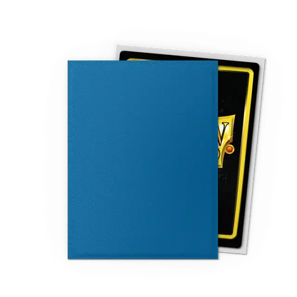 Dragon Shield Sleeves: Standard DUAL - Matte Cobalt/Silver (100 ct.)