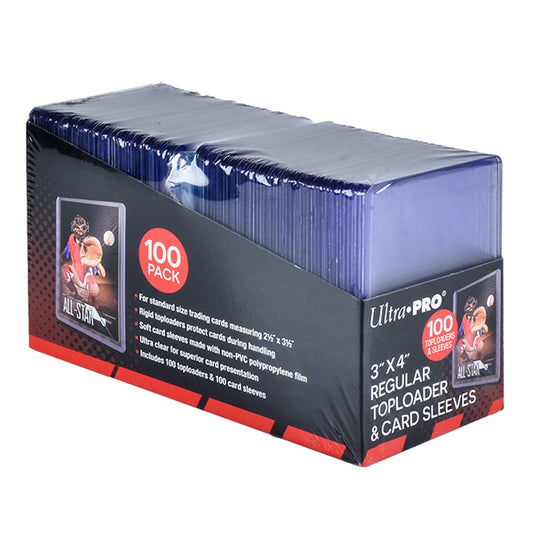 Toploaders (100) - Clear Standard Size