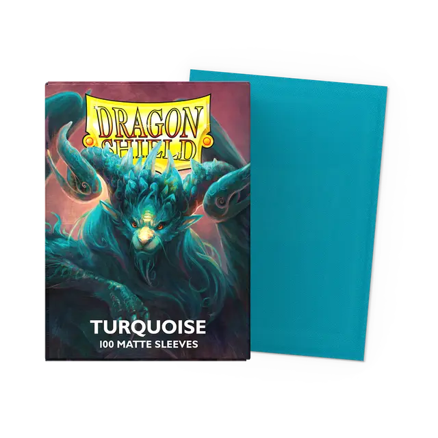 Dragon Shield Sleeves: Standard - Matte Turquoise (100 ct.)