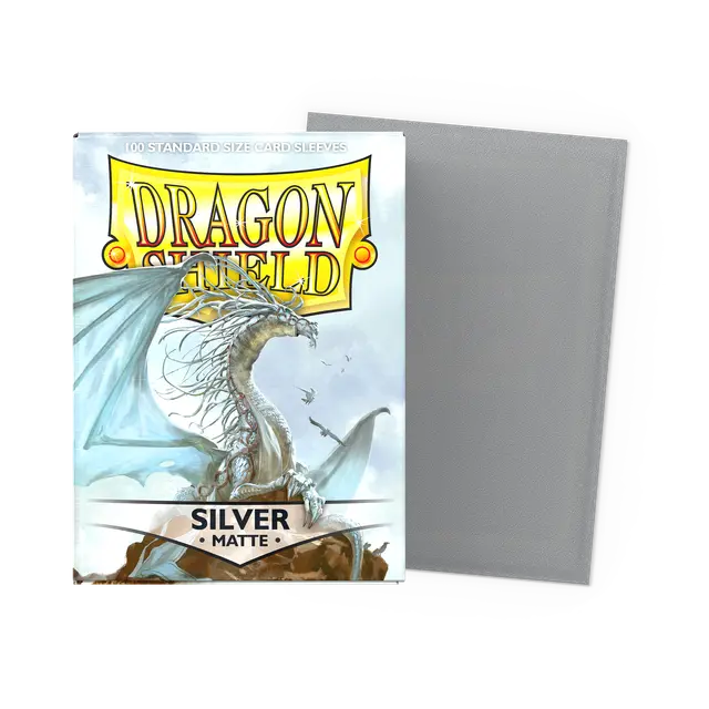 Dragon Shield Sleeves: Standard - Matte Silver (100 ct.)