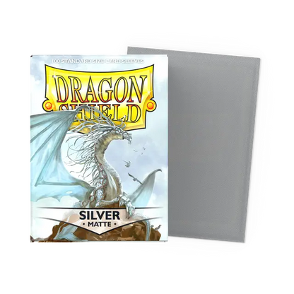 Dragon Shield Sleeves: Standard - Matte Silver (100 ct.)