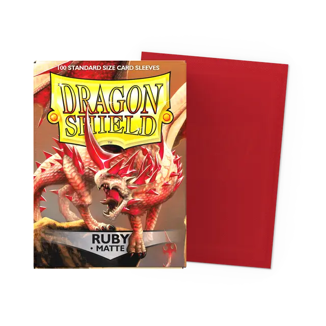 Dragon Shield Sleeves: Standard - Matte Ruby (100 ct.)