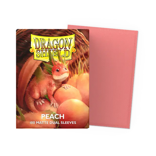 Dragon Shield Sleeves: Standard DUAL- Matte Peach (100 ct.)