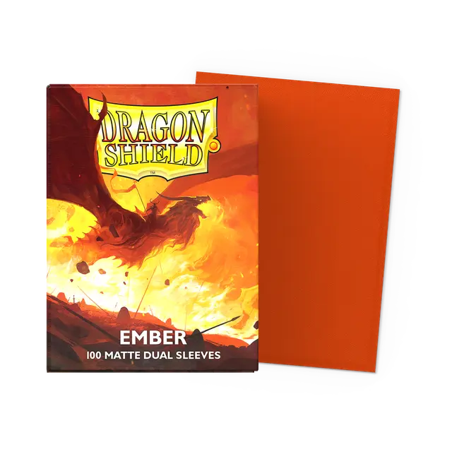 Dragon Shield Sleeves: Standard DUAL- Matte Ember (100 ct.)