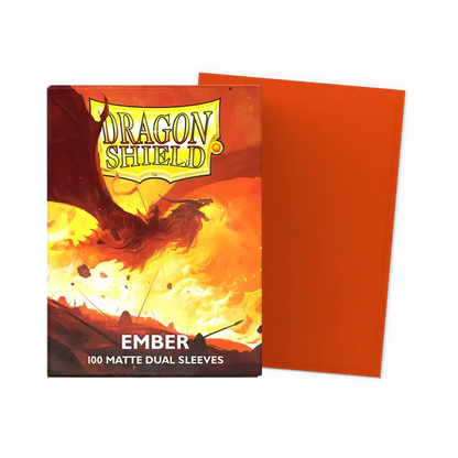 Dragon Shield Sleeves: Standard DUAL- Matte Ember (100 ct.)
