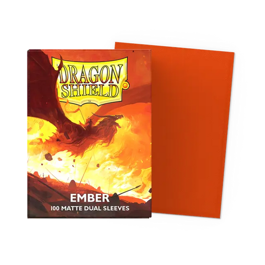 Dragon Shield Sleeves: Standard DUAL- Matte Ember (100 ct.)