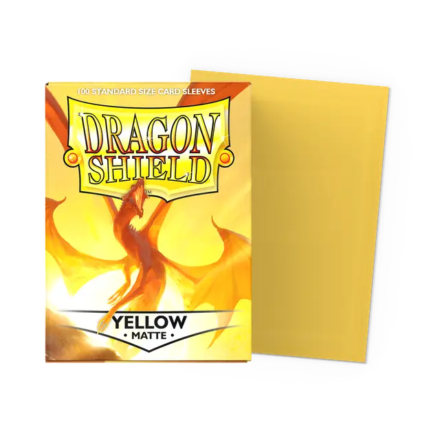 Dragon Shield Sleeves: Standard - Matte Yellow (100 ct.)