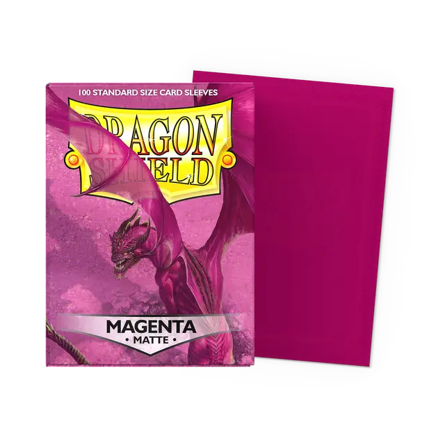 Dragon Shield Sleeves: Standard - Matte Magenta (100 ct.)