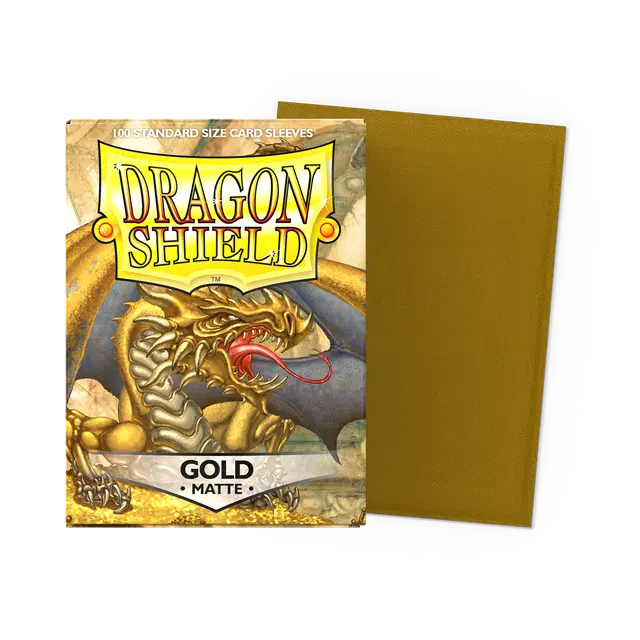 Dragon Shield Sleeves: Standard - Matte Gold (100 ct.)