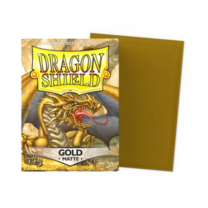 Dragon Shield Sleeves: Standard - Matte Gold (100 ct.)