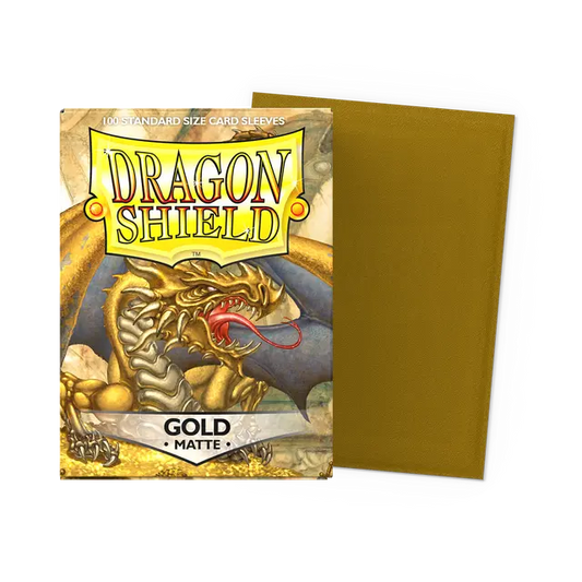 Dragon Shield Sleeves: Standard - Matte Gold (100 ct.)