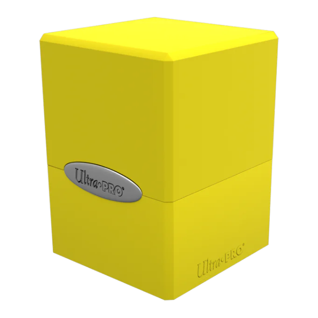 Satin Cube - Lemon Yellow